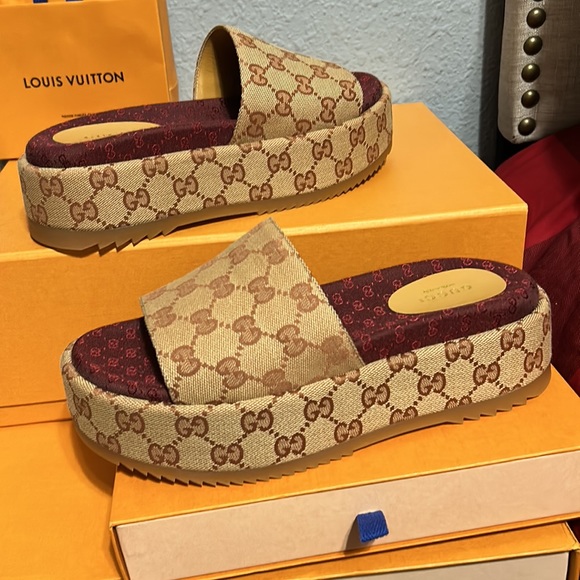Gucci slides GG Canvas size 37 (7) - Picture 3 of 10